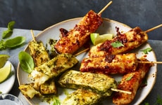 Spicy Halloumi Kebabs
