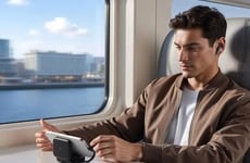 Sleek Smartphone-Charging Earbuds