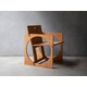Geometric Flatpacked Wooden Armchairs Image 1