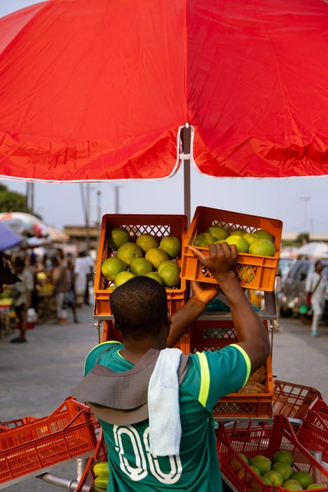 Modular Umbrella-Made Trading Stalls