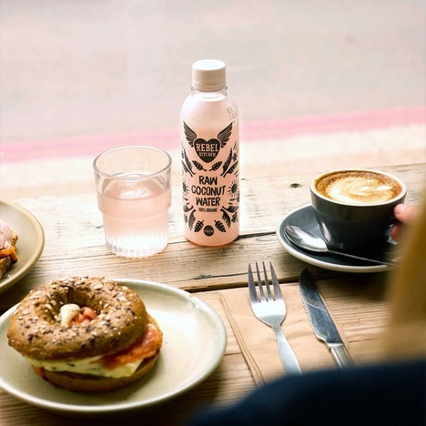 Pink-Hued Coconut Water