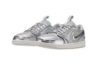 Metallic Silver-Tinged Sneakers Image 3