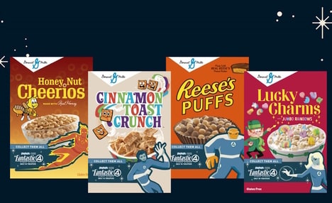 60s Superhero Cereal Branding