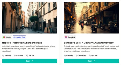 AI Travel Itineraries