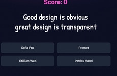 Typography Learning Games