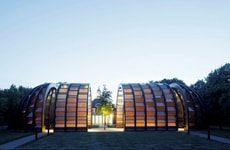 Segmented Lightflow Art Pavilions