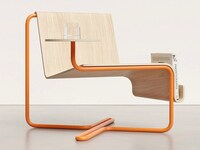 Bended Tubular Chair-Table Designs Image 2
