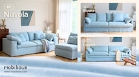 Denim-Upholstered Sofas