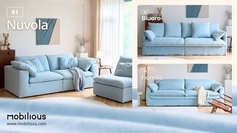 Denim-Upholstered Sofas