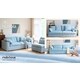 Denim-Upholstered Sofas Image 1