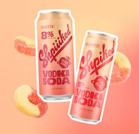 Peachy Vodka Sodas Image 1