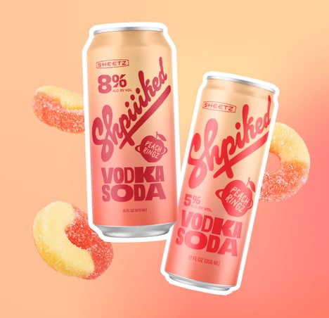 Peachy Vodka Sodas