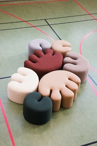 Gathering-Encouraged Playful Poufs Image 2