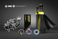 Dark Superhero Water Bottles
