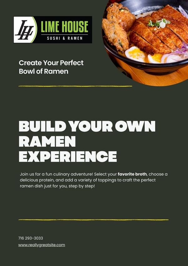 Completely Customizable Ramen Meals