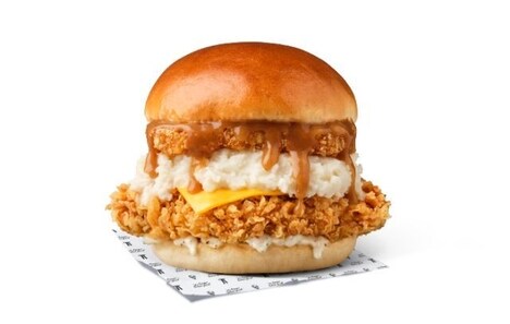 Gravy-Topped Potato Chicken Sandwiches