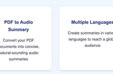 Multilingual Audio Summaries