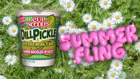 Pickle-Flavored Noodle Cups