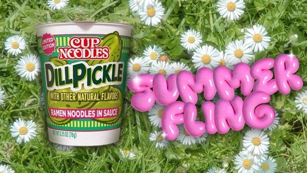 Pickle-Flavored Noodle Cups