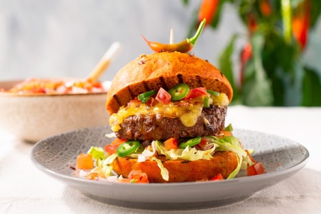 Spicy Plant-Based Burgers
