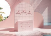 Pink-Hued Bath Lines Image 6