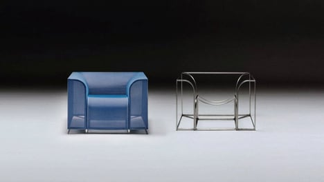 Heat-Shrunk Textile Lounge Chairs