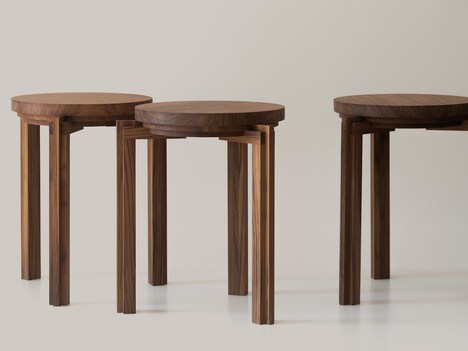 East-Meets-West-Inspired Layered Stools