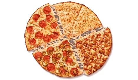 Four-in-One Promotional Pizzas