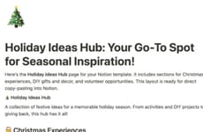 Holiday Planning Toolkits