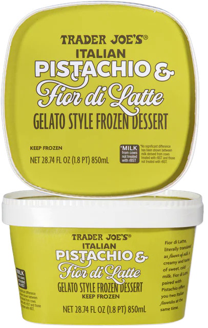 Pistachio-Packed Gelatos