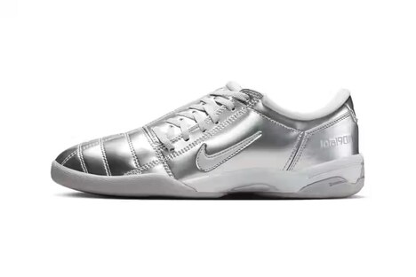 Futuristic Metallic Football Shoes