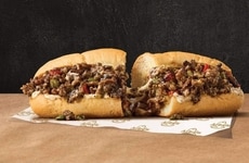 Hearty QSR Cheesesteak Sandwiches