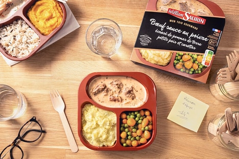 Three-Compartment Meal Trays