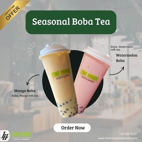 Summery Bubble Tea Drinks