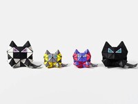 Pleated Feline-Inspired Purses Image 1