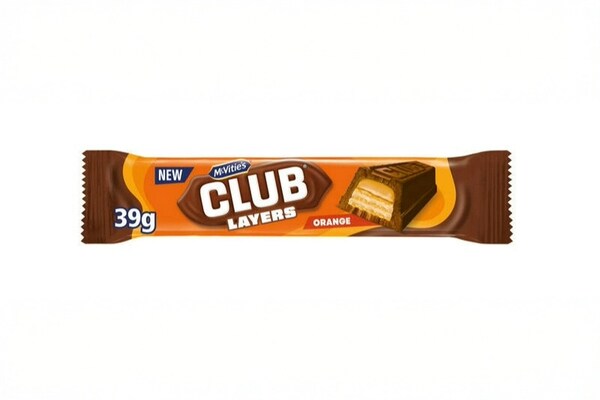 Biscuit Brand Chocolate Bars: McVitie’s Club Layers Orange Has ...