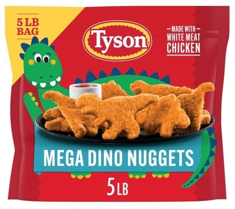 Oversized Dinosaur Chicken Nuggets