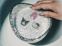 Crystalline Cartoon Clog Accessories