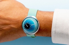 Swirling Gradient Timepieces