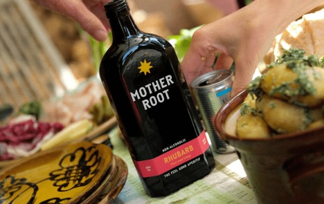Non-Alcoholic Rhubarb Aperitifs