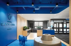 Modern Blue-Accented Academic Buildings