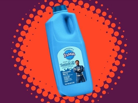 Blue-Hued Superhero Milks
