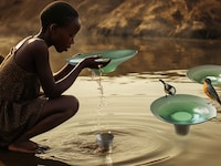 Lotus-Inspired Floating Water Purifiers