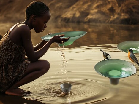 Lotus-Inspired Floating Water Purifiers