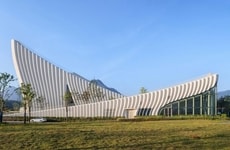 Curved Green Roof-Topped Museums