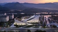 Curved Green Roof-Topped Museums Image 4