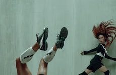 Metallic-Tinged Retro Sneakers