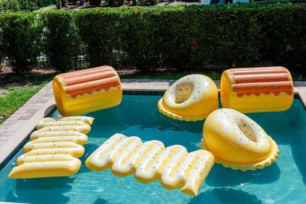 Pasta-Themed Pool Noodles