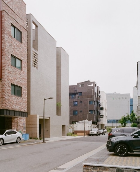 Tranquil Facade Housing Structures