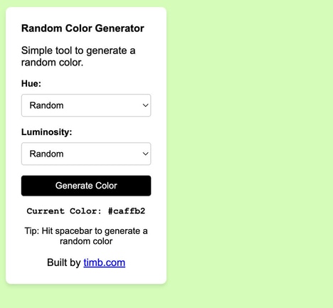 Color Selection Tool